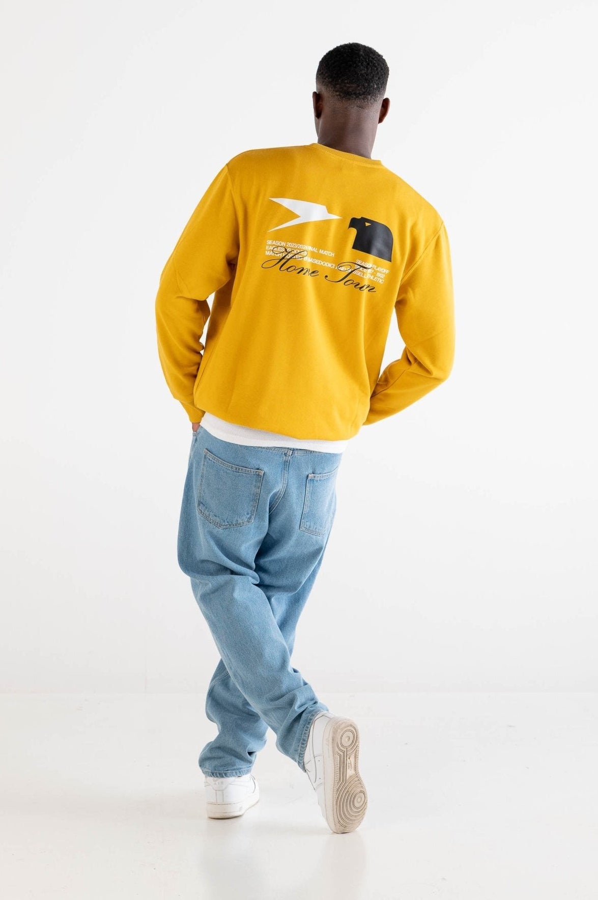 Crewneck “RUSSELLxBASEDODICI" Touchdown Yellow - BASEDODICI®