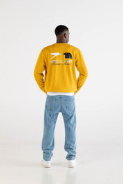 Crewneck “RUSSELLxBASEDODICI" Touchdown Yellow - BASEDODICI®