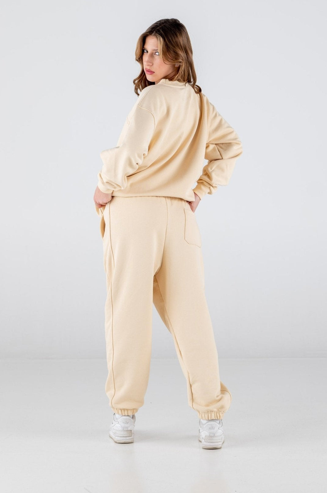 Crewneck "ULTRABASIC" Cream - BASEDODICI®