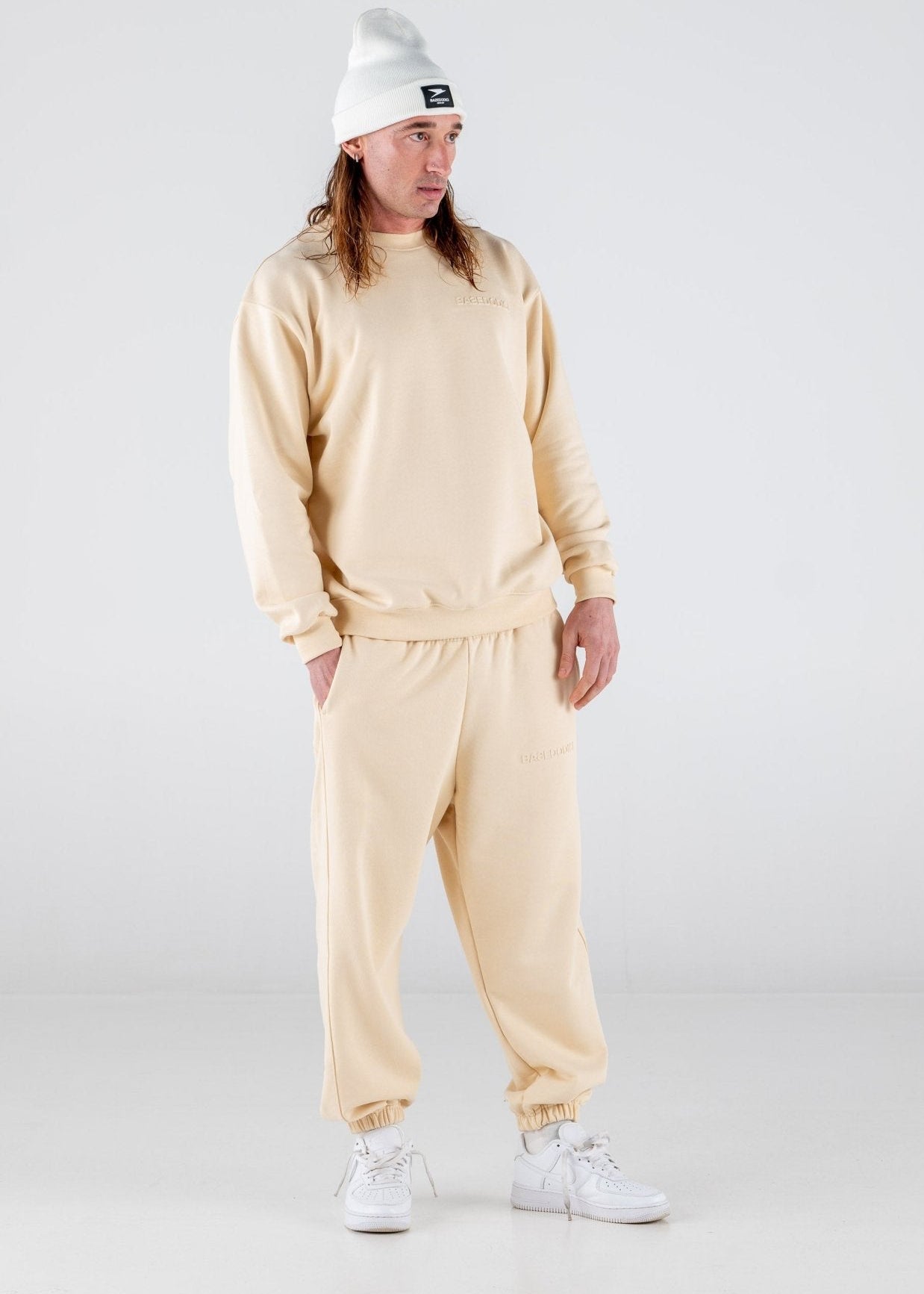 Crewneck "ULTRABASIC" Cream - BASEDODICI®