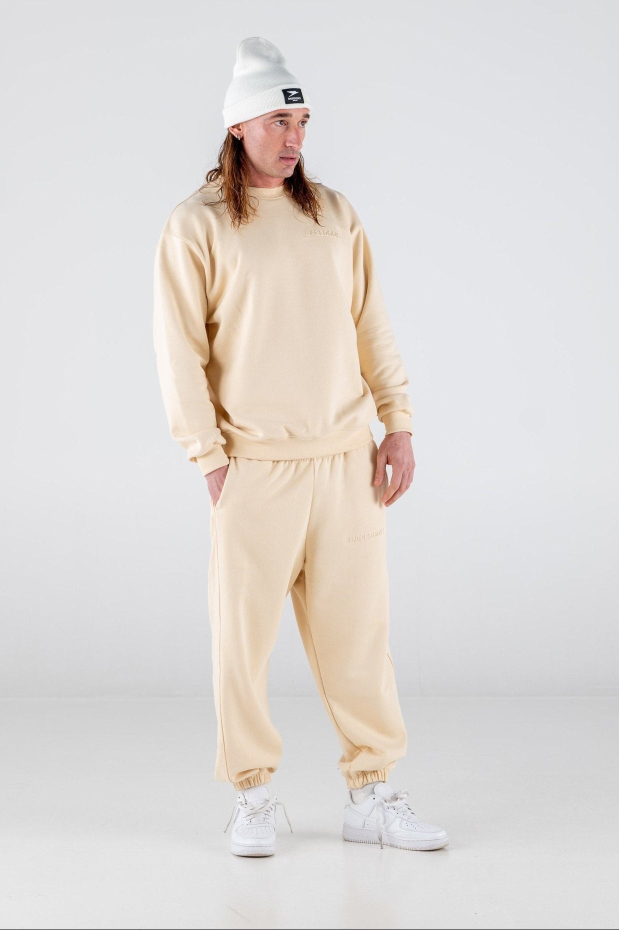 Crewneck "ULTRABASIC" Cream - BASEDODICI®