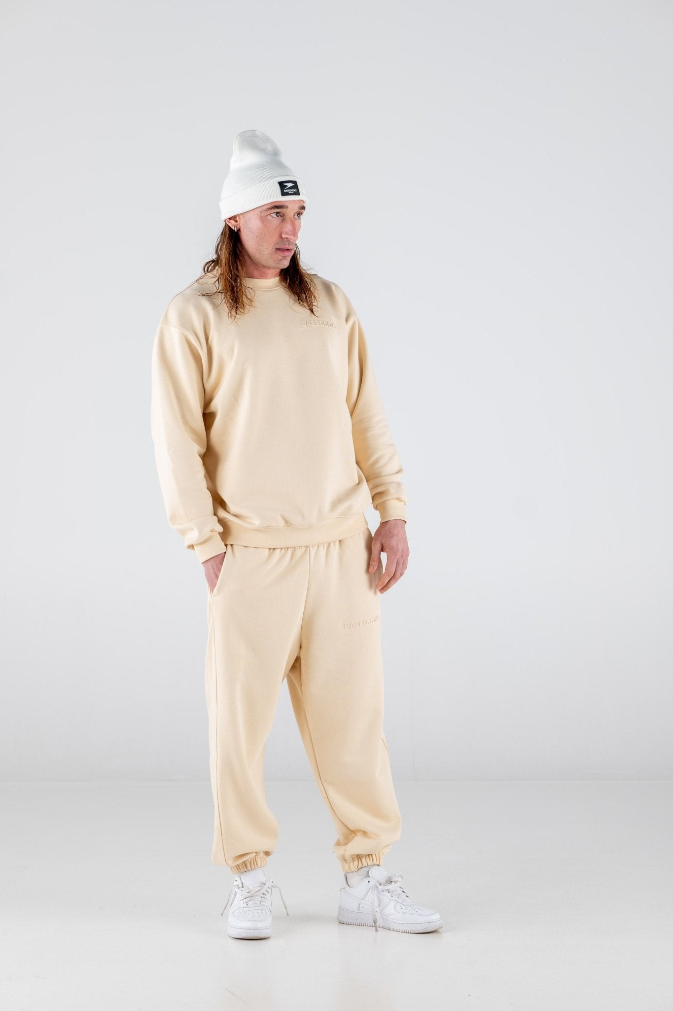 Crewneck "ULTRABASIC" Cream - BASEDODICI®