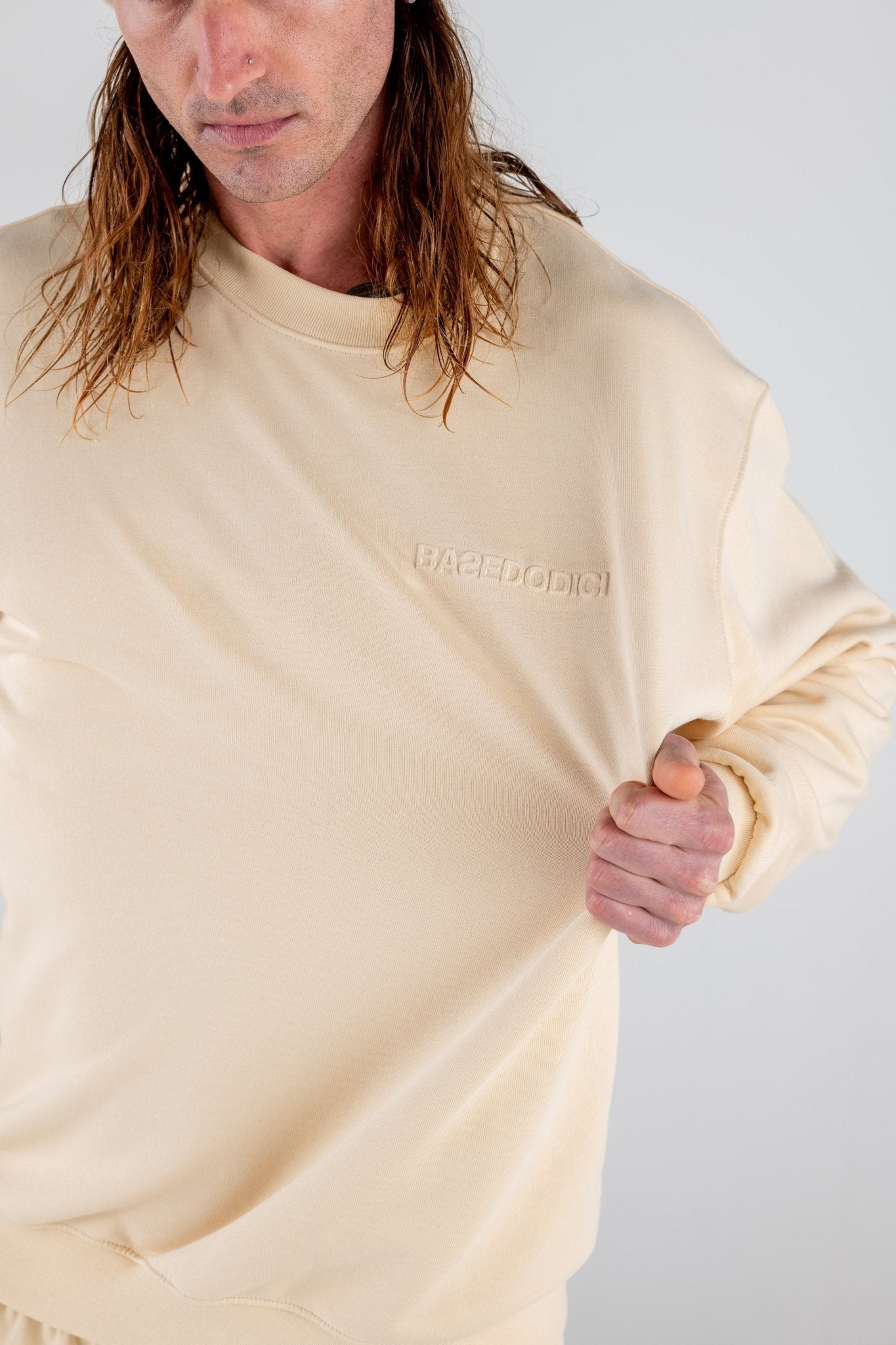Crewneck "ULTRABASIC" Cream - BASEDODICI®
