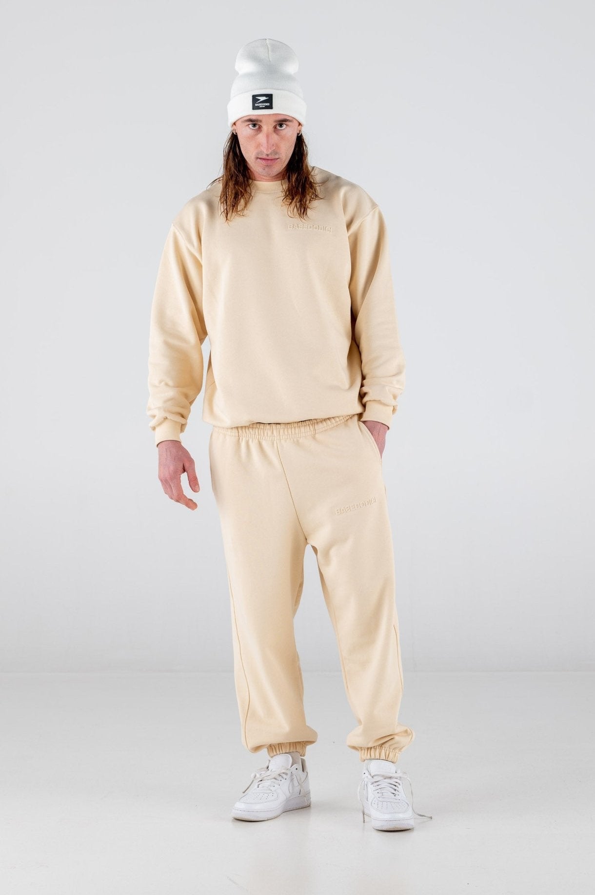Crewneck "ULTRABASIC" Cream - BASEDODICI®