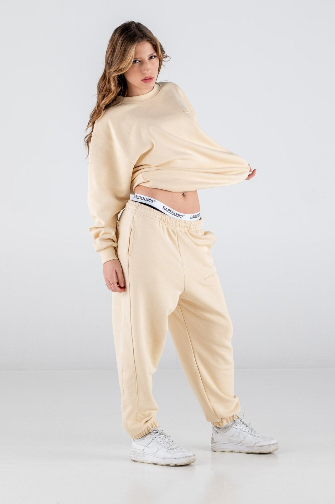 Crewneck "ULTRABASIC" Cream - BASEDODICI®