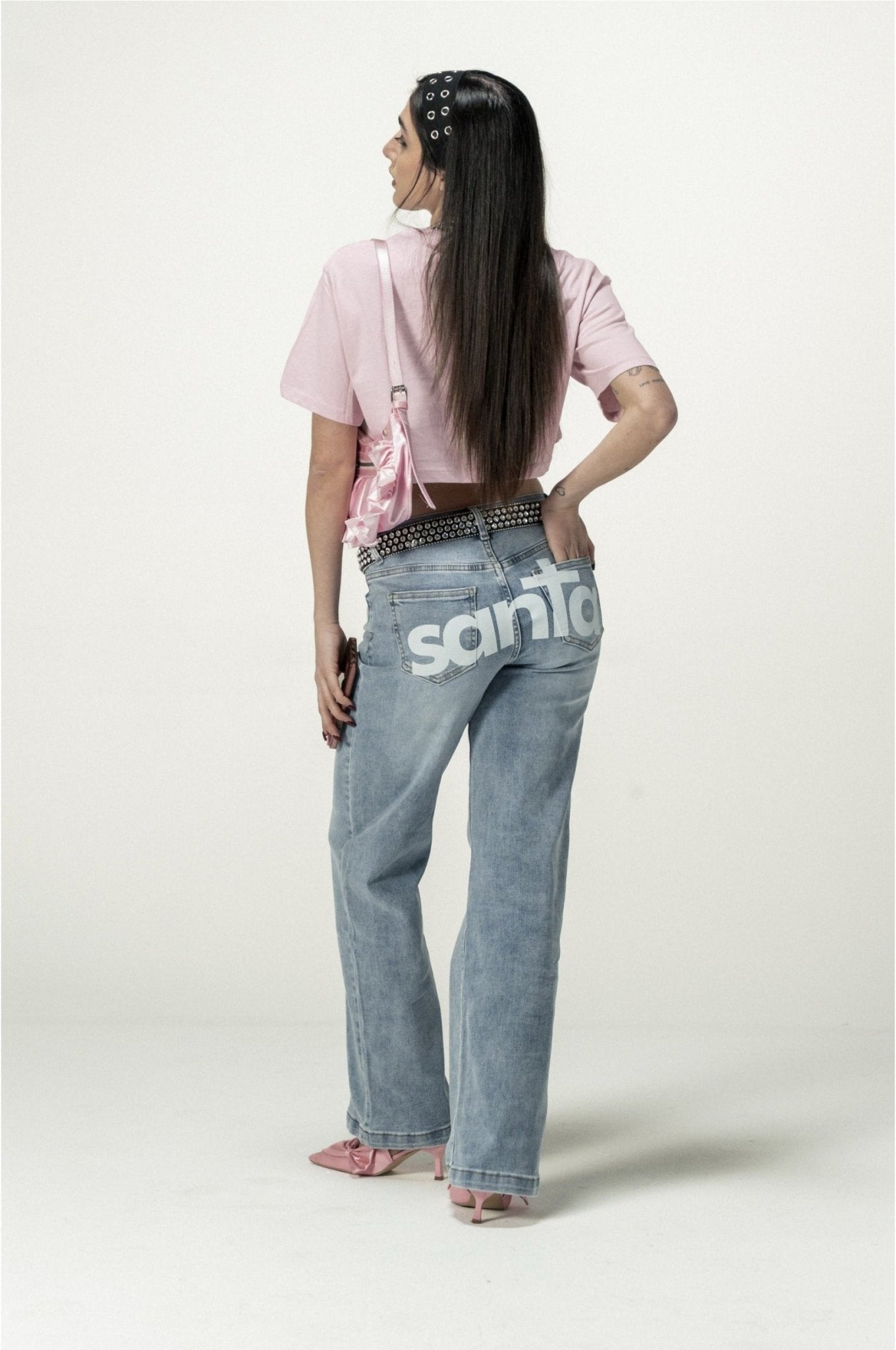 Crop Tee "DIVA" Santa Pink - BASEDODICI®