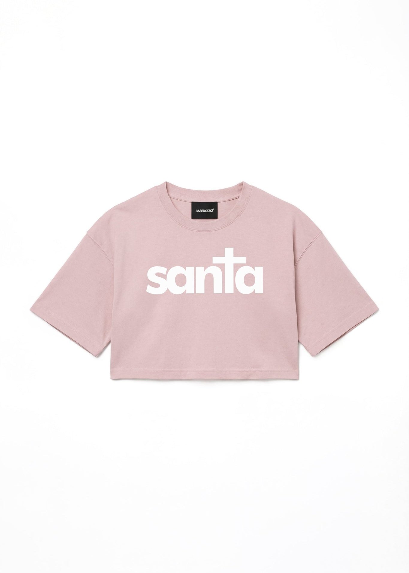 Crop Tee "DIVA" Santa Pink - BASEDODICI®