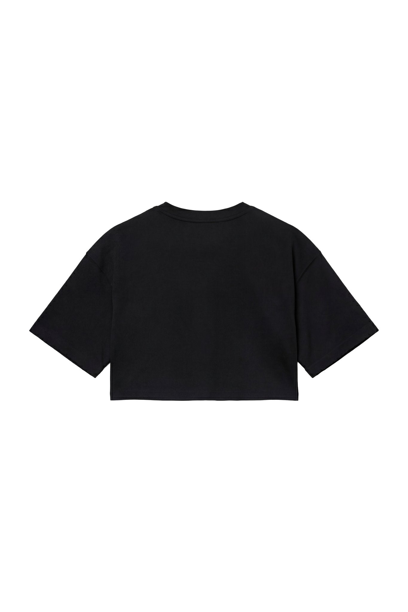 Crop Tee "DIVA" University Black - BASEDODICI®