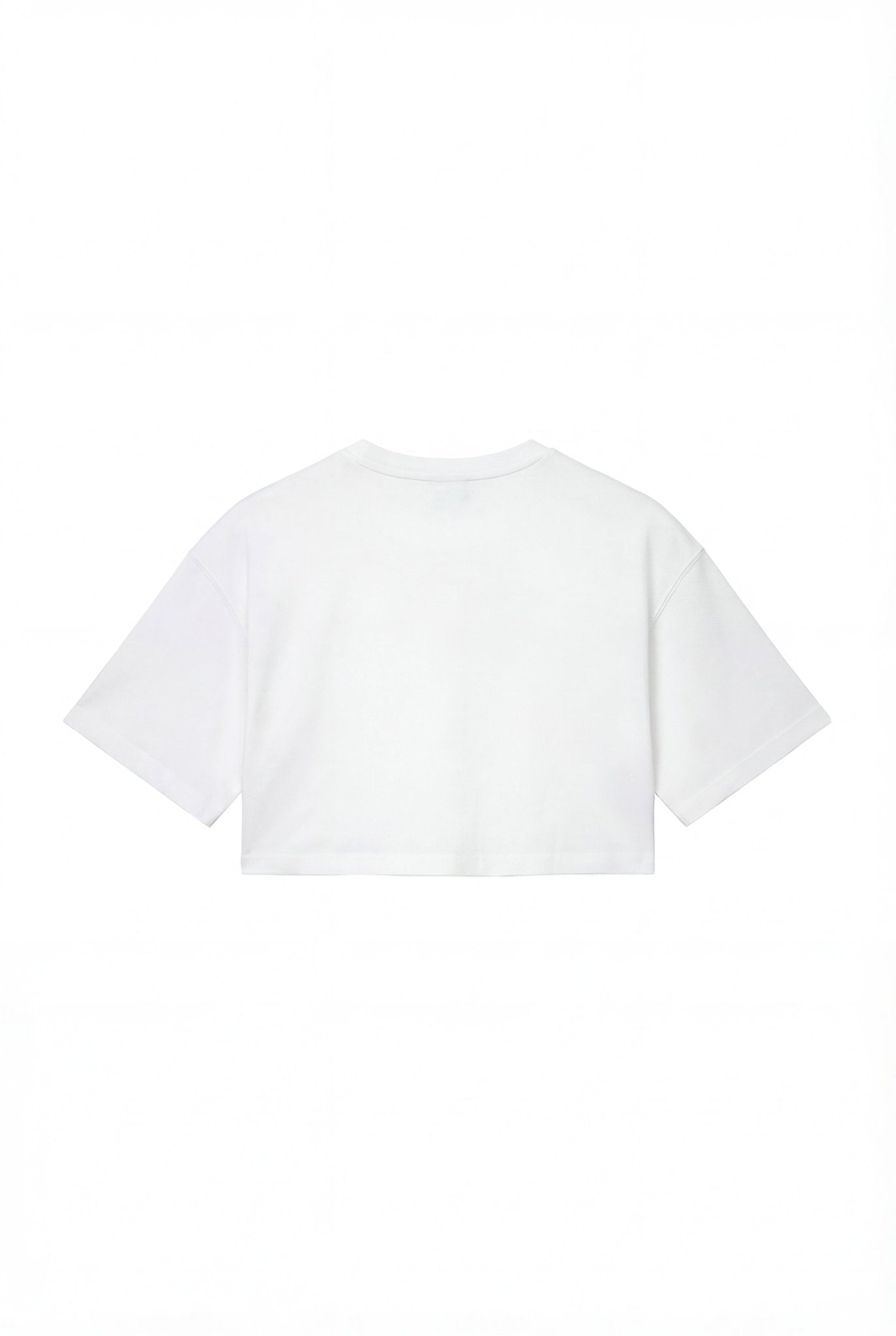 Crop Tee "DIVA" University White - BASEDODICI®