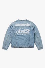 Denim Jacket "LAST DELIVERY" BackLogo Light Blue - BASEDODICI®