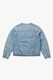 Denim Jacket "LAST DELIVERY" FrontLogo Light Blue - BASEDODICI®