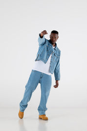 Denim Jacket “RESORT” Light Blue - BASEDODICI®