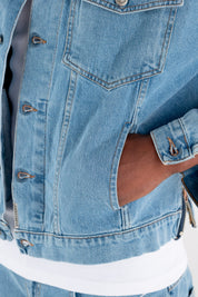 Denim Jacket “RESORT” Light Blue - BASEDODICI®