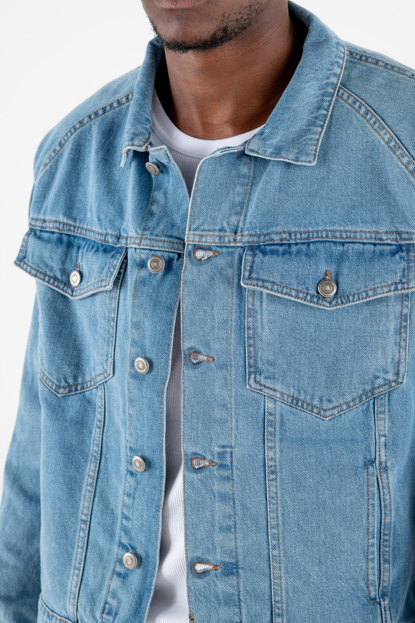 Denim Jacket “RESORT” Light Blue - BASEDODICI®