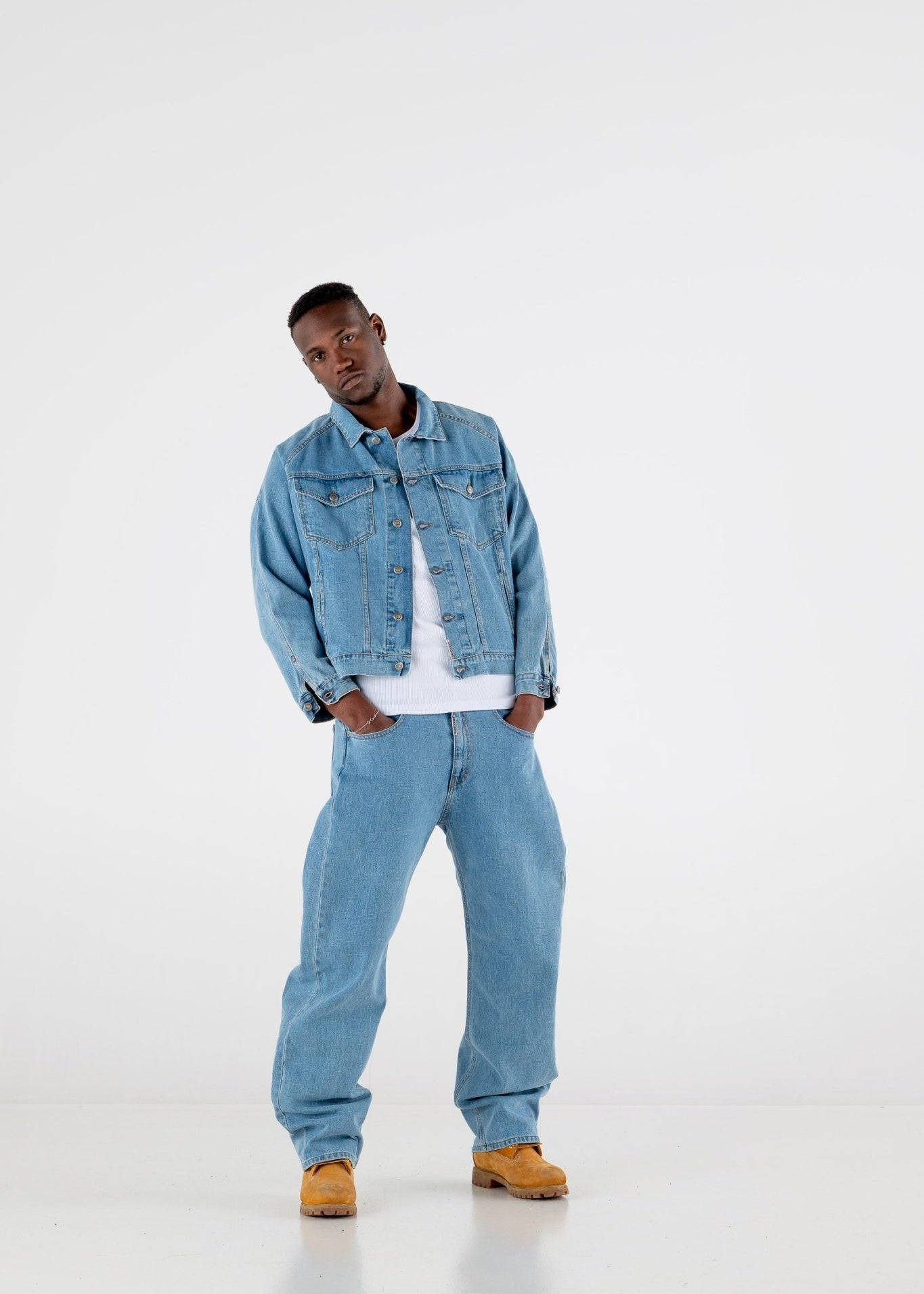 Denim Jacket “RESORT” Light Blue - BASEDODICI®