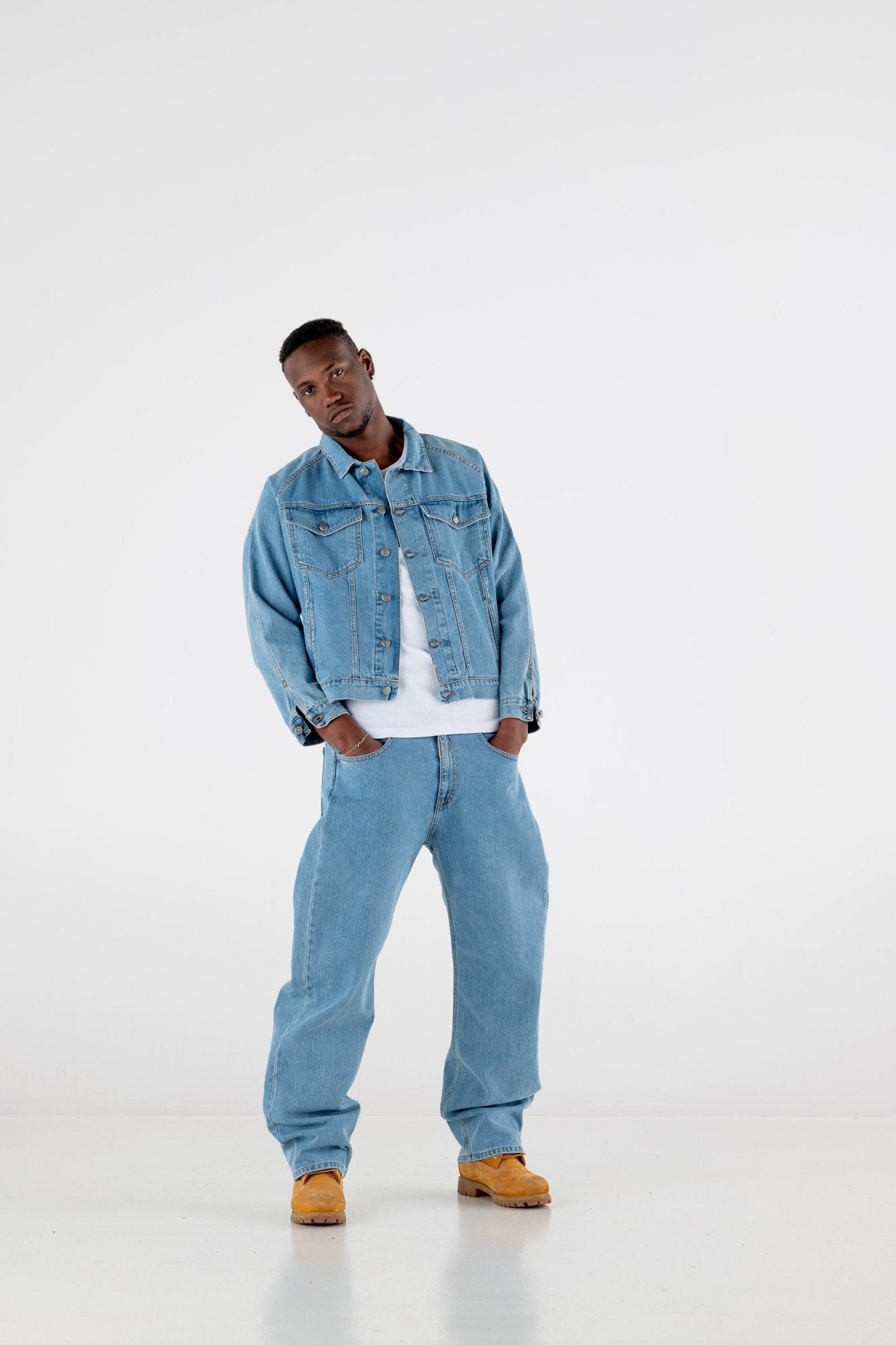Denim Jacket “RESORT” Light Blue - BASEDODICI®