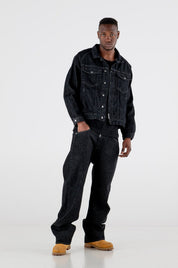 Denim Pants Bigall “RESORT” Black - BASEDODICI®