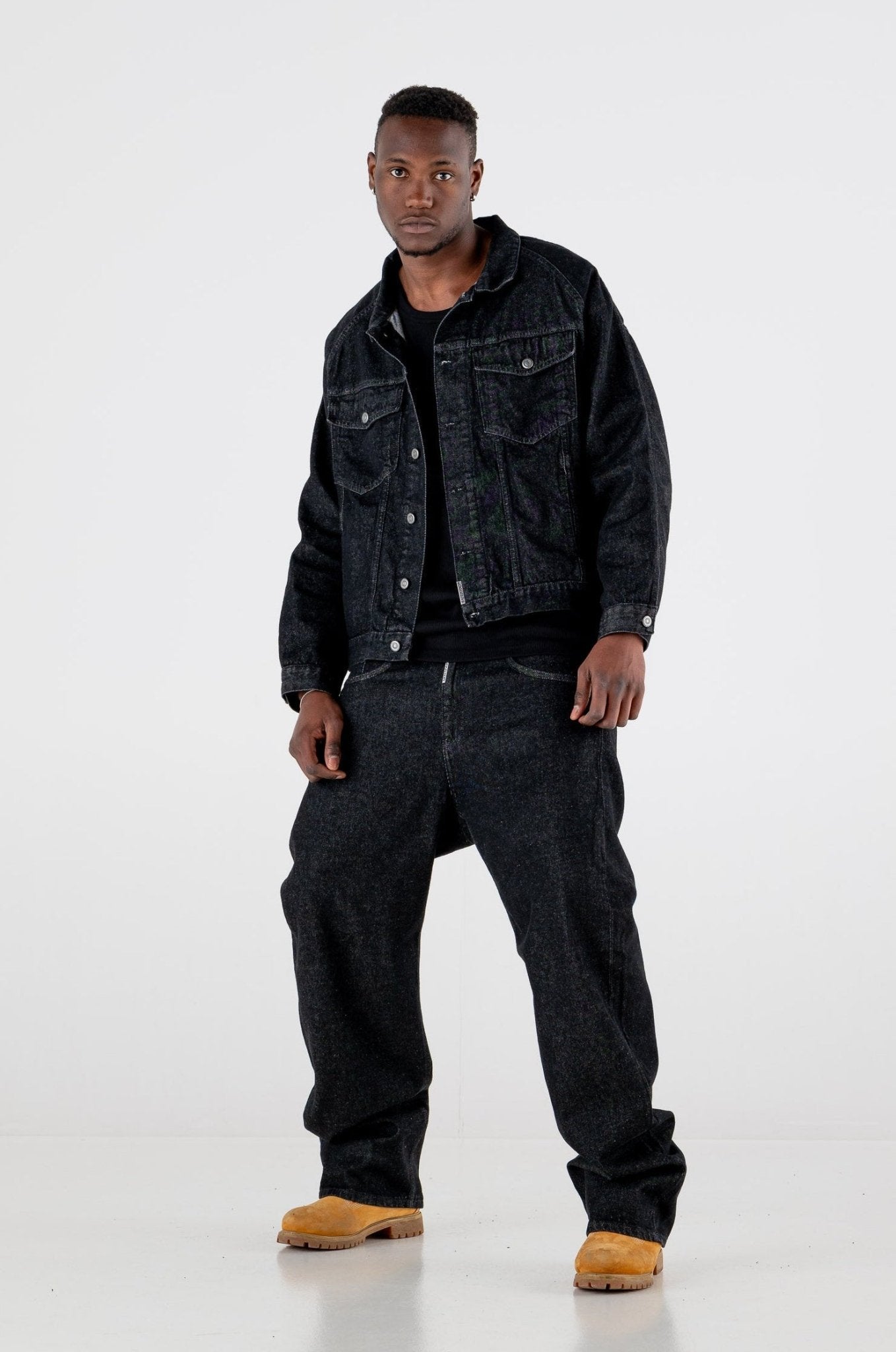 Denim Pants Bigall “RESORT” Black - BASEDODICI®