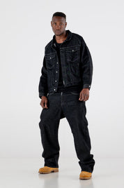 Denim Pants Bigall “RESORT” Black - BASEDODICI®