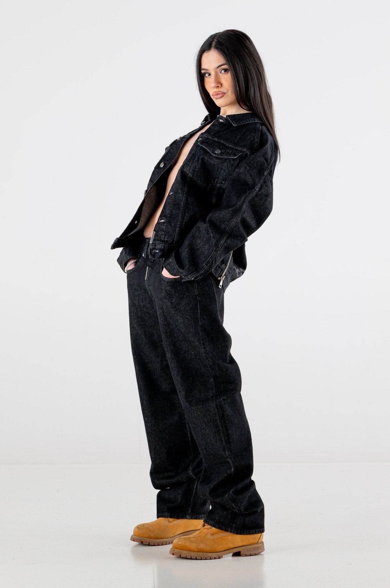 Denim Pants Bigall “RESORT” Black - BASEDODICI®