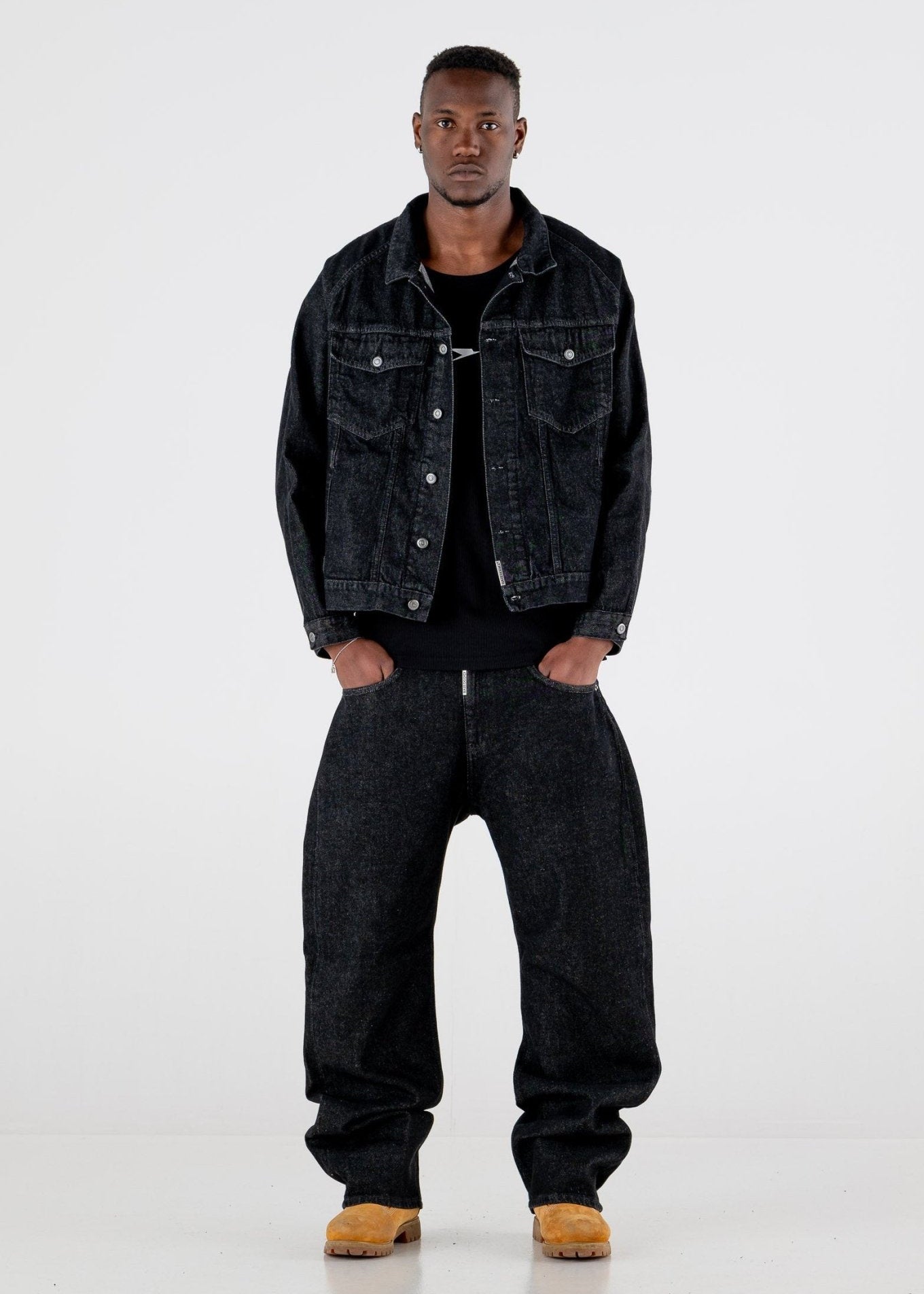 Denim Pants Bigall “RESORT” Black - BASEDODICI®