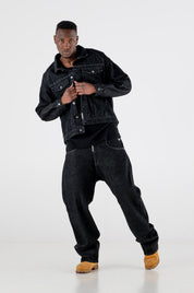 Denim Pants Bigall “RESORT” Black - BASEDODICI®