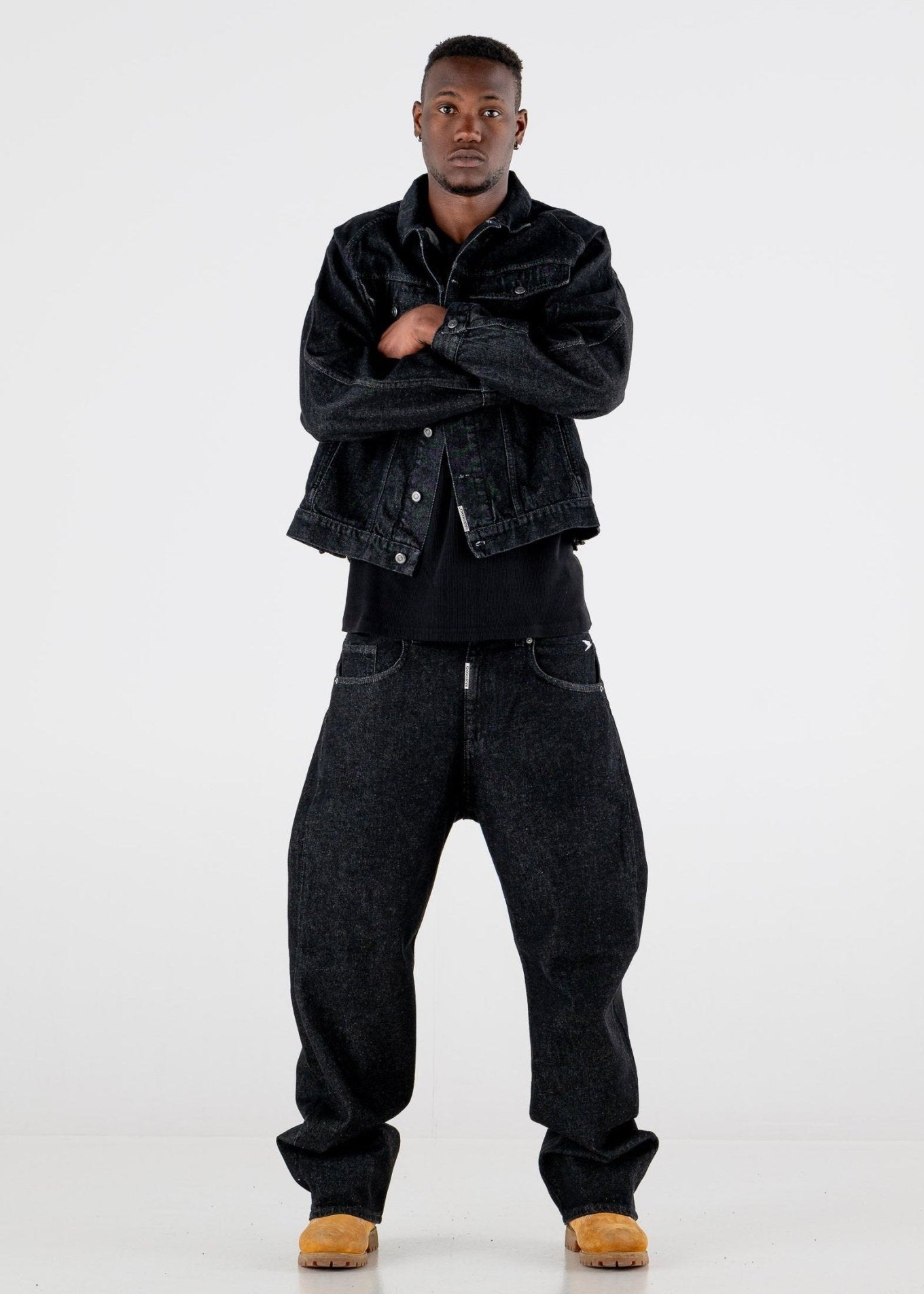Denim Pants Bigall “RESORT” Black - BASEDODICI®
