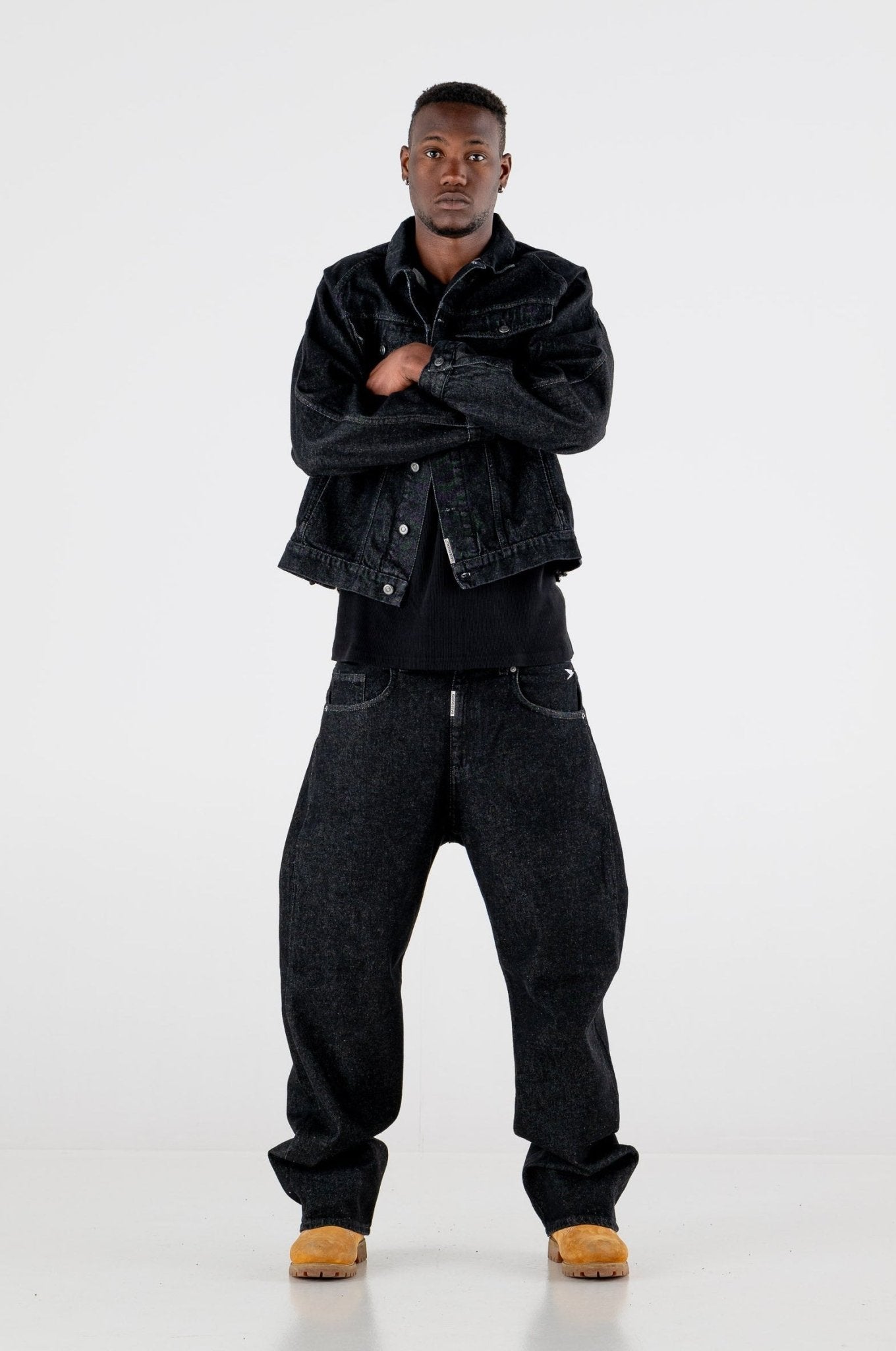 Denim Pants Bigall “RESORT” Black - BASEDODICI®