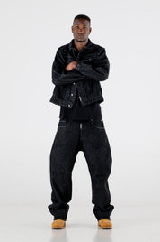 Denim Pants Bigall “RESORT” Black - BASEDODICI®