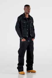 Denim Pants Bigall “RESORT” Black - BASEDODICI®