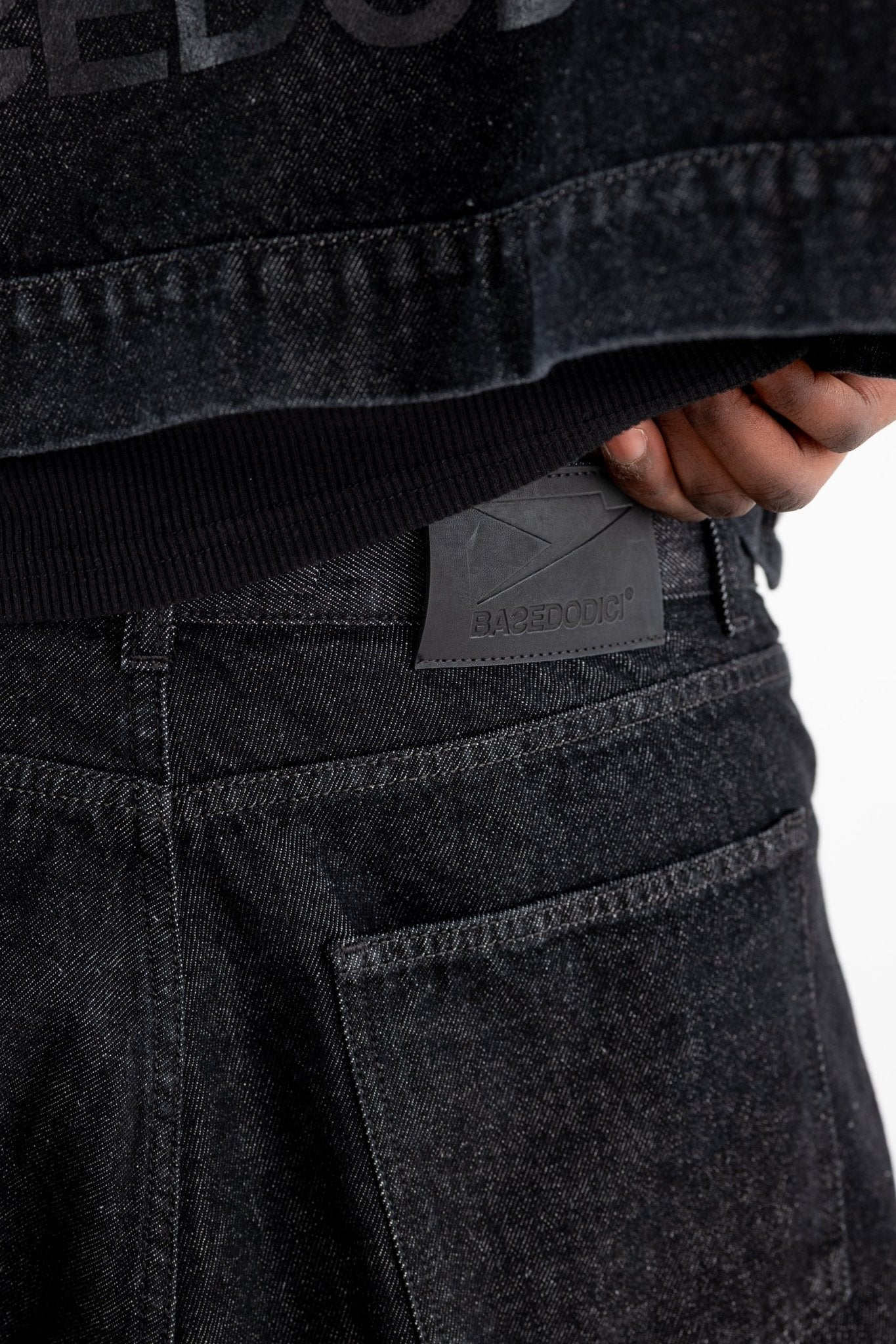 Denim Pants Bigall “RESORT” Black - BASEDODICI®