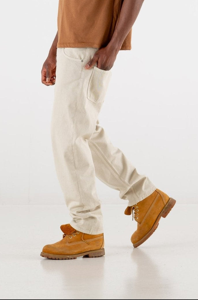 Denim Pants “RESORT” Cream - BASEDODICI®