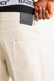 Denim Pants “RESORT” Cream - BASEDODICI®