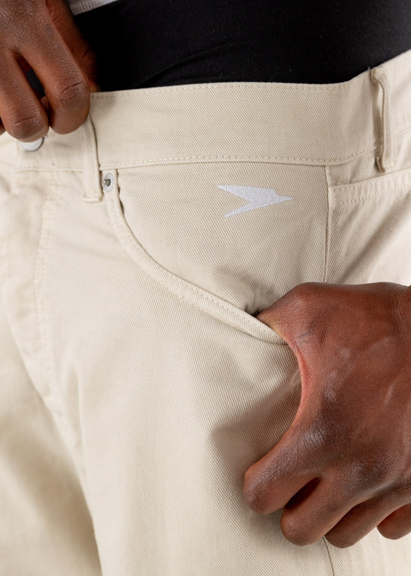 Denim Pants “RESORT” Cream - BASEDODICI®