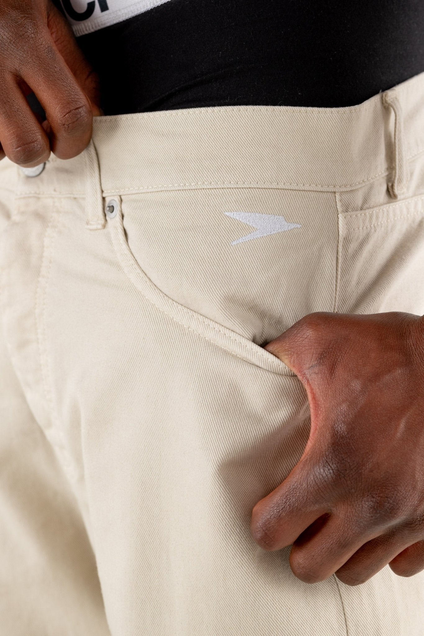 Denim Pants “RESORT” Cream - BASEDODICI®