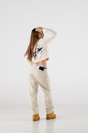 Denim Pants “RESORT” Cream - BASEDODICI®