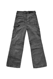 Double Knee Pants "RACING MADE" Distressed
