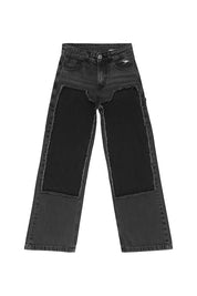 Double Knee Pants "RACING MADE" Distressed