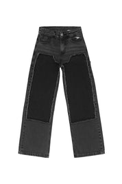 Double Knee Pants "RACING MADE" Distressed 