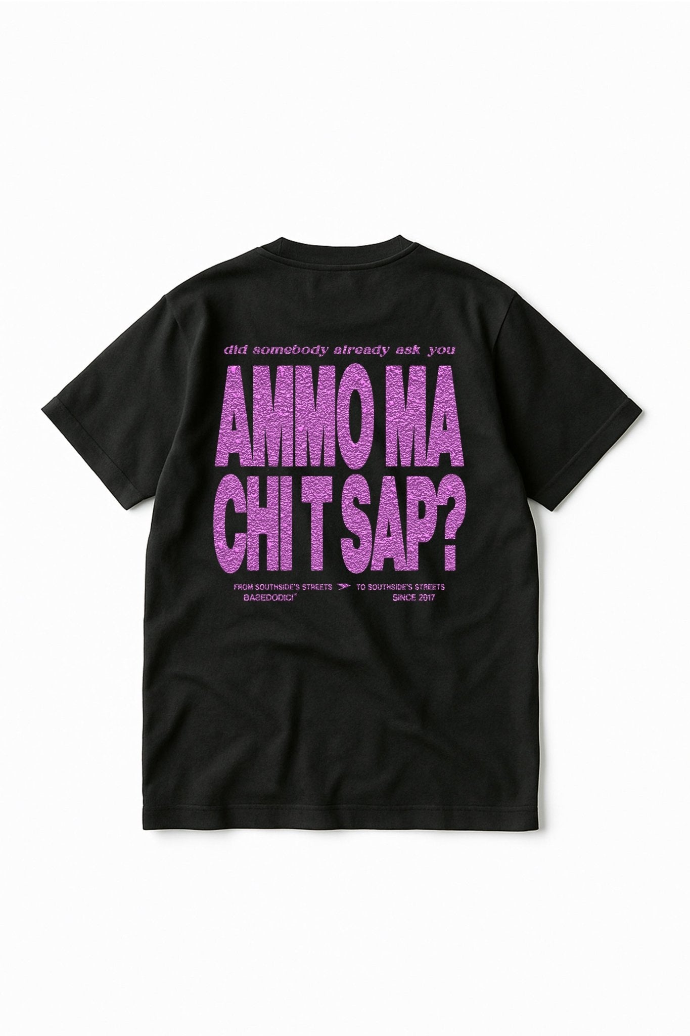 Dress Tee "AMMO" Black/Glitter Bubble Pink - BASEDODICI®