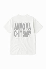 Dress Tee "AMMO" White/Glitter - BASEDODICI®