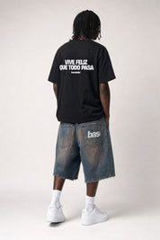 T-Shirt "COPY&PASTE" ViveFeliz Black/White