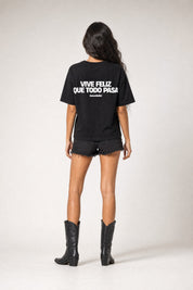 T-Shirt "COPY&PASTE" ViveFeliz Black/White