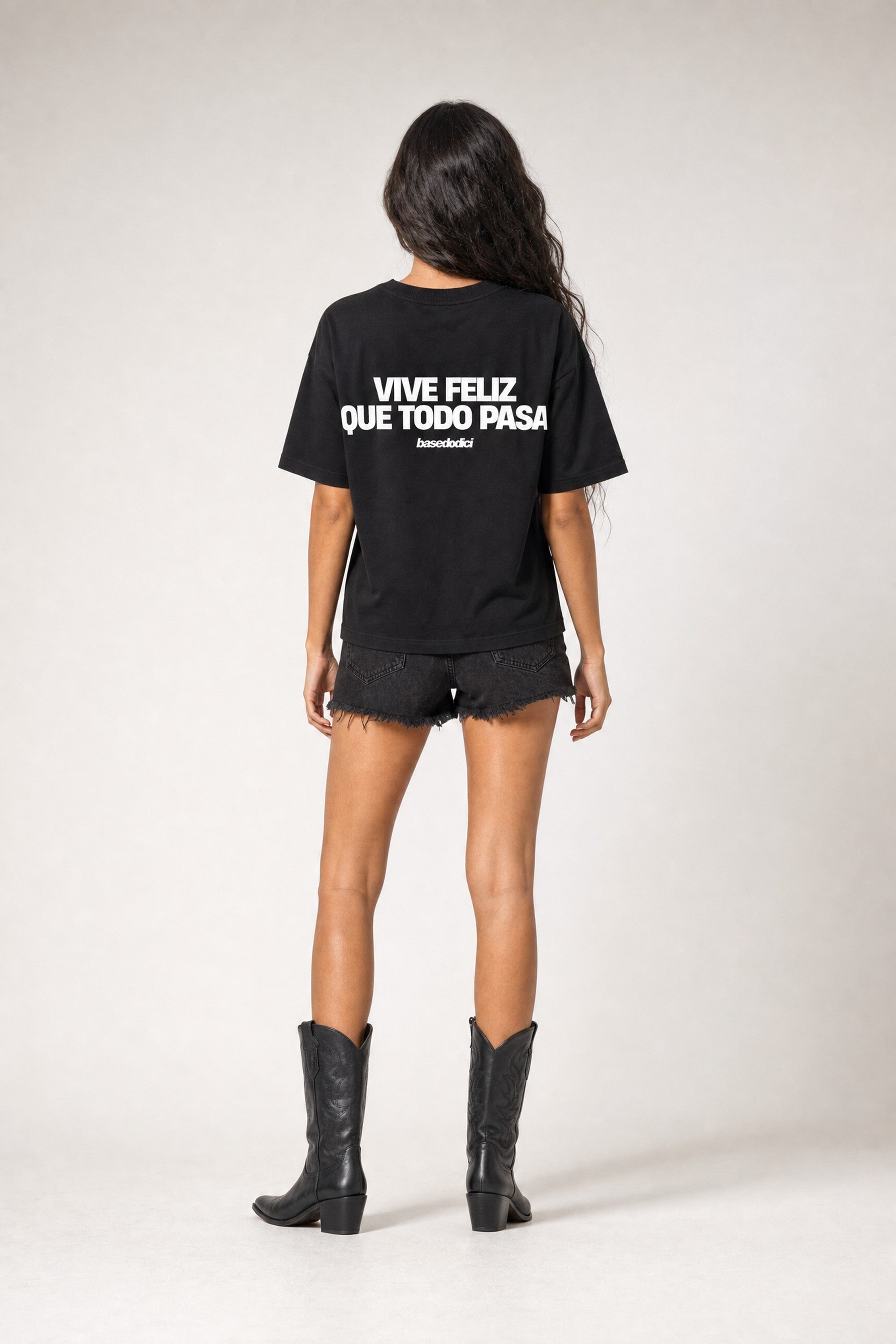T-Shirt "COPY&PASTE" ViveFeliz Black/White