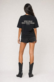 T-Shirt "COPY&PASTE" ViveFeliz Black/Glitter