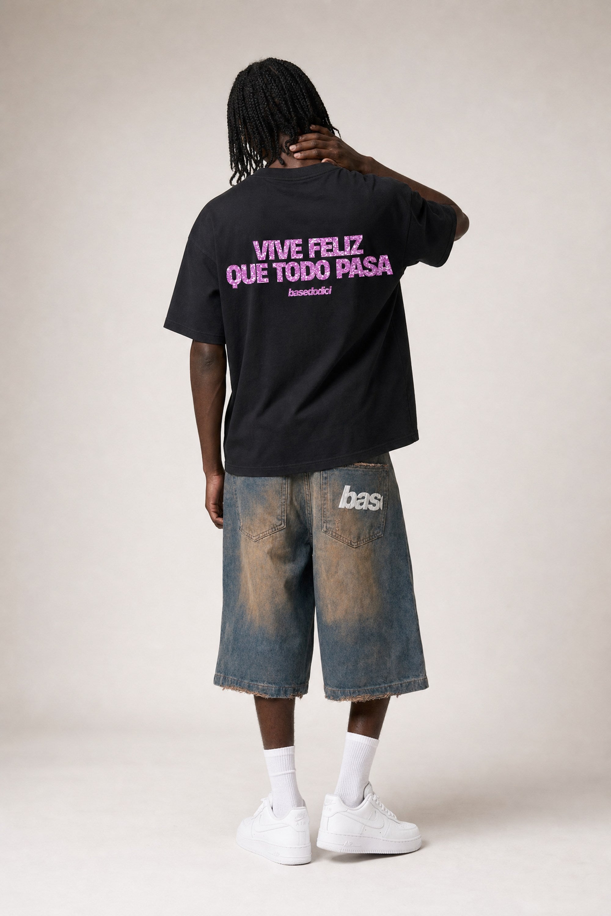 T-Shirt "COPY&PASTE" ViveFeliz Black/GlitterPink
