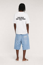 T-Shirt "COPY&PASTE" ViveFeliz White/Black