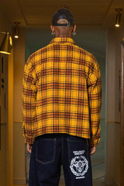 Flanella Shirt "WORLD TOUR" Yellow - BASEDODICI®