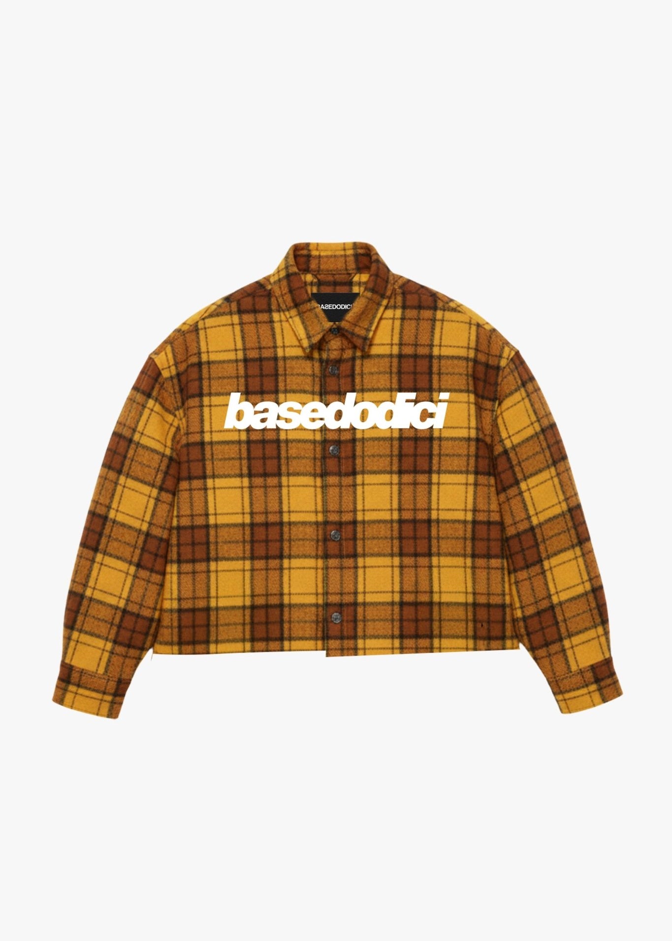 Flanella Shirt "WORLD TOUR" Yellow - BASEDODICI®