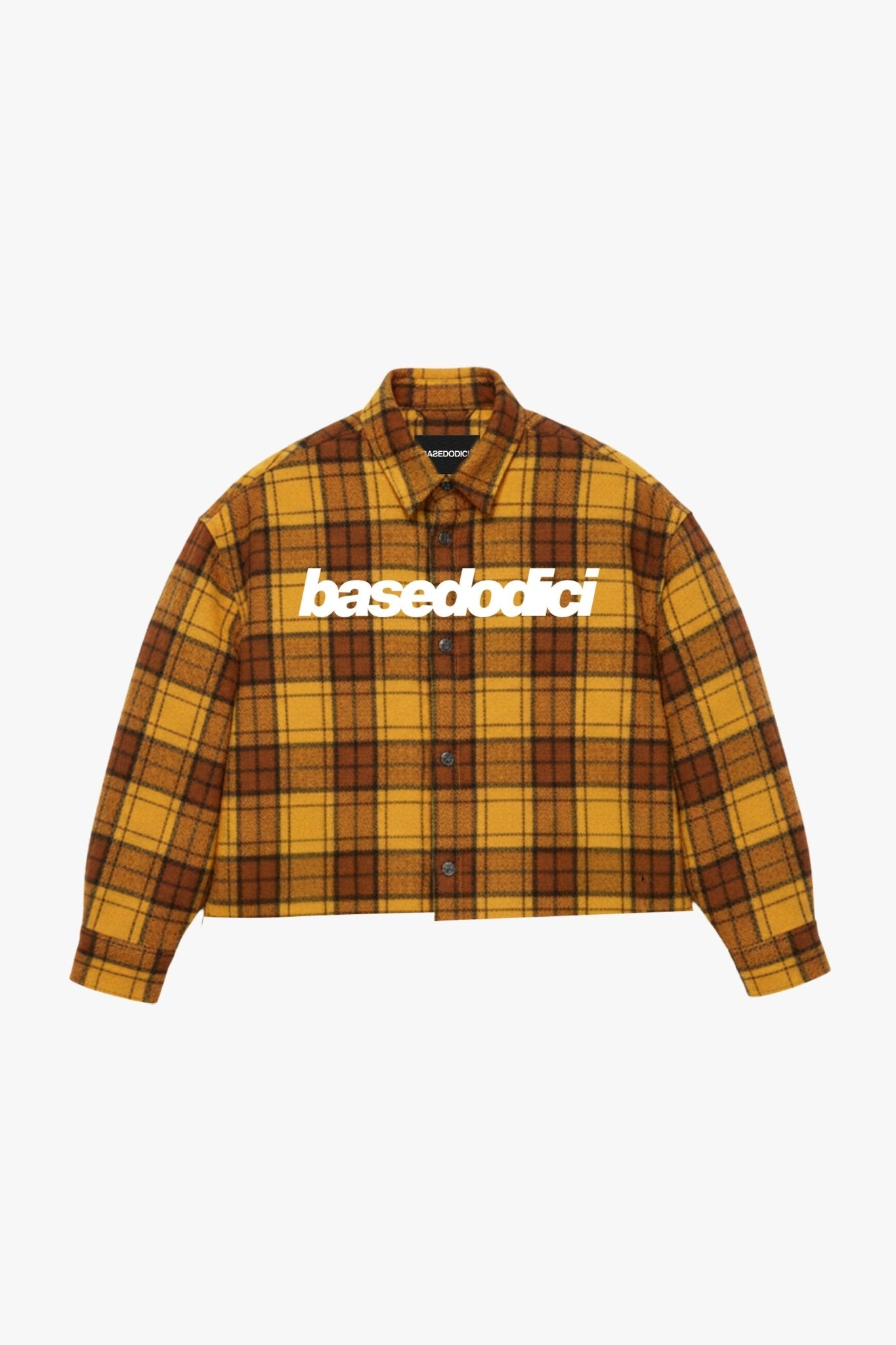 Flanella Shirt "WORLD TOUR" Yellow - BASEDODICI®